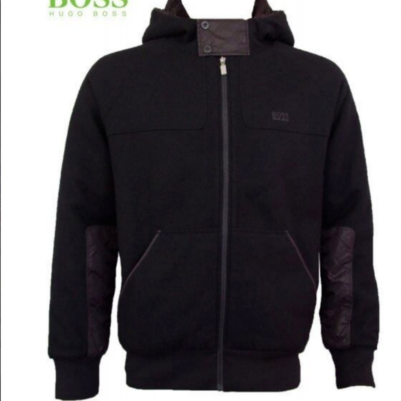 Hugo Boss Other - Hugo Boss Black Snuggle Hoodie Fleece Jacket Sz L